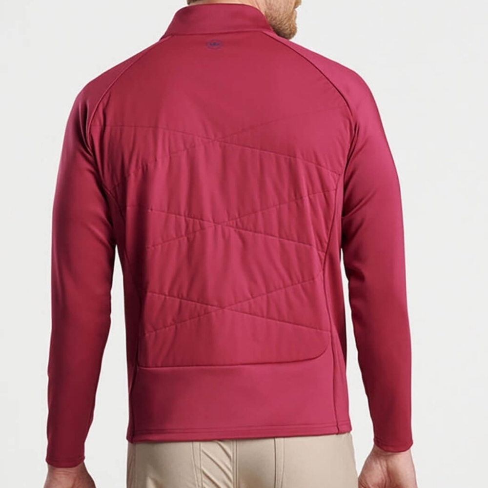Peter Millar Merge Hybrid Jacket In Pomegranate - Picture 3 of 13